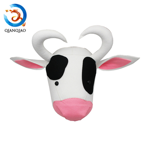 <span class=keywords><strong>De</strong></span> habitación fieltro formas láser <span class=keywords><strong>Cabeza</strong></span> <span class=keywords><strong>de</strong></span> <span class=keywords><strong>Vaca</strong></span> decoración <span class=keywords><strong>de</strong></span> <span class=keywords><strong>la</strong></span> pared - Product Image 3