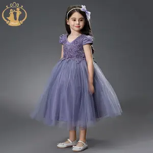 Vestido de baile de organza, nova moda, barato, alta qualidade, moda, crianças, sobre estoque, roupas 1-12y