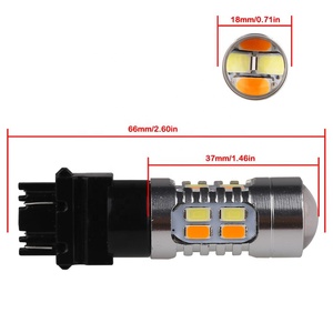 T25 3157 Ổ Cắm 5630 Con Chip 20 SMD Led Xe Lần Lượt Tín Hiệu Ánh Sáng Trắng + Hổ Phách Màu Kép 12 Volt Ô Tô xếp Đèn Lái Xe Bóng Đèn - Product Image 3