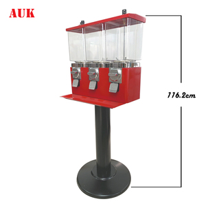 Triple Candy Gumball & Capsule Bouncy Ball Distributeur automatique de pièces et de jetons en métal Système de paiement pour centres commerciaux - Product Image 3