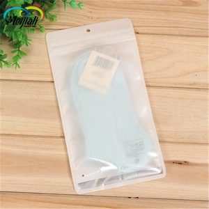 Fertigen Sie verschiedene Spezifikationen besonders an Wiederversiegelbare Druckverschlussbeutel-Socken-Unterwäsche-Kleidungs-Verpackentasche - Product Image 2