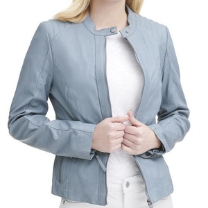 Women's Genuine <b>Sheep</b> <b>Skin</b> Suede Bomber <b>Jacket</b> Custom Logo Lightweight Finished Outerwear Wholesale Everyday Fashion Wear - Product Image 3