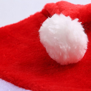 Venta caliente de la Navidad sombreros de fiesta de sombreros de sombrero de Santa Claus para adultos Rojo Tapa - Product Image 5