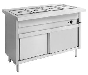 Equipo de restauración Acero inoxidable Bain Marie comida caliente carro - Product Image 4
