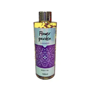 Private Label Natural Moisturizing Massage Body Oil With Dry Flowers