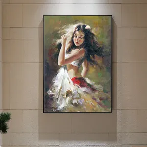 Famous Impression Handmade Picture Dancing Girl Canvas Oil Painting