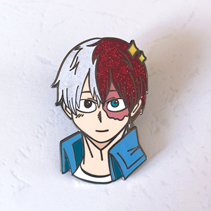 Hohe qualität werbe günstige harte emaille glitter revers pin - Product Image 4