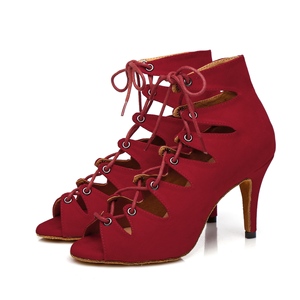 Ne fashionableL361 rosso suedel Latino <span class=keywords><strong>scarpe</strong></span> <span class=keywords><strong>da</strong></span> <span class=keywords><strong>ballo</strong></span> per le ragazze le donne, salsa <span class=keywords><strong>scarpe</strong></span> <span class=keywords><strong>da</strong></span> <span class=keywords><strong>ballo</strong></span> - Product Image 6
