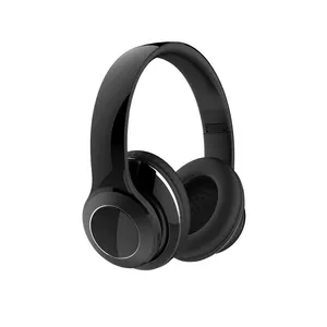 BT 5.0 يدوي سماعات الأذن سماعات إلغاء الضوضاء على الأذن بلوتوث سماعة لاسلكية سماعة سماعة مع مايكروفون للألعاب