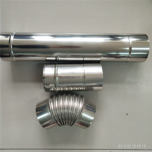 Kit de Tubería de <span class=keywords><strong>Chimenea</strong></span> Coaxial de <span class=keywords><strong>Acero</strong></span> <span class=keywords><strong>Inoxidable</strong></span> para Caldera de Gas, Suministro de Fábrica, 100/60 mm - Product Image 5