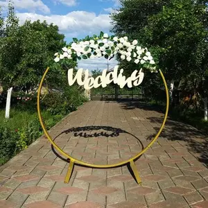 Hochzeit Kreis Arch Rahmen Runde Hochzeit Hintergrund Stand