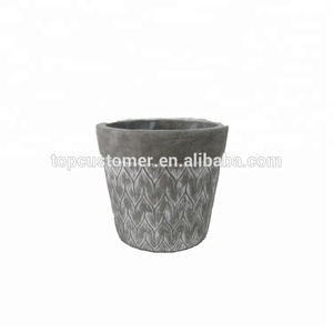 Decorativo rotondo stile Nordico rotonda magnesia <span class=keywords><strong>cemento</strong></span> vasi di fiori per la vendita per la casa e giardino - Product Image 1