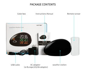 Led Humidité et Température Mètre Prévisions Météo Alarme et Snooze Sans Fil Calendrier Thermomètre Hygromètre Station Météo - Product Image 6