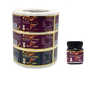 Cá Nhân Hot Stamping Thân Thiện Với Môi Vinyl Sticker In Ấn Cho Bee Mật Ong/Thực Phẩm Chai Container Lọ Bao Bì Nhãn - Product Image 4