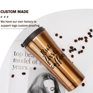 Promocional de Fondo <span class=keywords><strong>500</strong></span> ml personalizado vacío aislamiento termo de café de viaje taza de acero inoxidable - Product Image 5