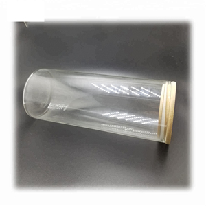 Handmade ทนความร้อนสูง borosilicate แก้ว jar พร้อมฝาไม้ไผ่ - Product Image 1