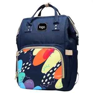 2019 Large Capacity Multi-Functional Stylish Travel Mummy Baby Diaper Bag