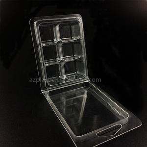 Custom PVC PET Plastic Clamshell Blister Packaging 6 Cavity Wax Melts <strong>Clam</strong> <strong>Shell</strong> for Candles - Product Image 5