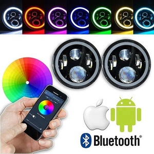 RGB LED luces con los ojos <span class=keywords><strong>de</strong></span> ángel <span class=keywords><strong>de</strong></span> <span class=keywords><strong>luz</strong></span> <span class=keywords><strong>de</strong></span> señal <span class=keywords><strong>de</strong></span> giro para Jeep Wrangler - Product Image 2