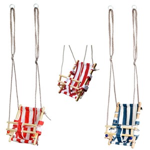 Tela di canapa del bambino sedile IN LEGNO CULLA ALTALENA per bambini altalena sedia a dondolo in legno con TUV/ EN71-8 - Product Image 1
