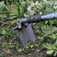 Kit da campeggio ed escursionismo portatile di alta qualità trapper multifunzione pala da neve pieghevole escursionismo all'aperto attrezzatura da sopravvivenza pala da scavo