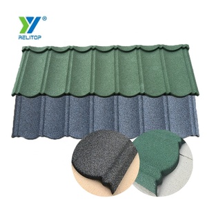 กระเบื้องหลังคาพันธะแบบคลาสสิกกระเบื้องหลังคาเคลือบทรายวัสดุก่อสร้าง - Product Image 4