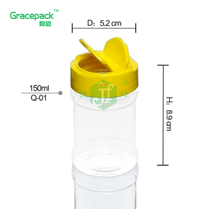 Clear Empty <strong>Spice</strong> Bottles 3oz Plastic PCR RPET Salt Shaker <strong>Spice</strong> <strong>Jars</strong> - Product Image 2