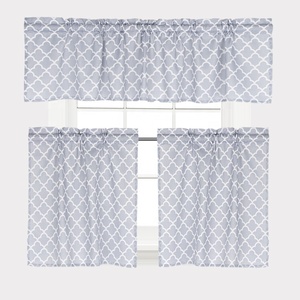 High Quality 3 Pieces Set Printed <strong>Kitchen</strong> <strong>Curtain</strong> Rod Pocket <strong>Curtain</strong> Brand Name <strong>Curtain</strong> - Product Image 1