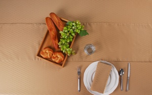 Commercio all'ingrosso di lusso 100% in poliestere tessuto Farm <span class=keywords><strong>Runner</strong></span> <span class=keywords><strong>tavolo</strong></span> <span class=keywords><strong>tavolo</strong></span> da pranzo corridore <span class=keywords><strong>per</strong></span> banchetto di nozze decorazione della casa - Product Image 2