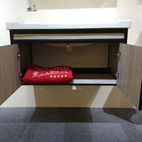 Lavage des mains toilette miroir salle de bain armoire contracté Lavabo ménage