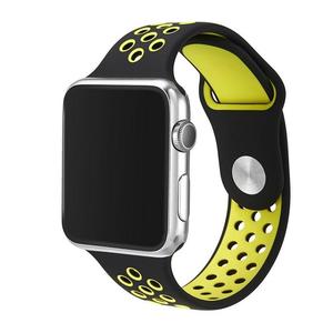 Doble banda de color para <span class=keywords><strong>Apple</strong></span> <span class=keywords><strong>Watch</strong></span> <span class=keywords><strong>38mm</strong></span> 42mm de silicona suave de iWatch <span class=keywords><strong>pulsera</strong></span> de reloj de <span class=keywords><strong>Apple</strong></span> de la serie 1. 2. 3. - Product Image 5