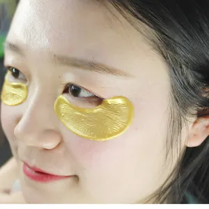 Корейский 24 К золото Коллаген Кристалл Франция сжатый Корея уход за кожей лица лист маска для глаз гель