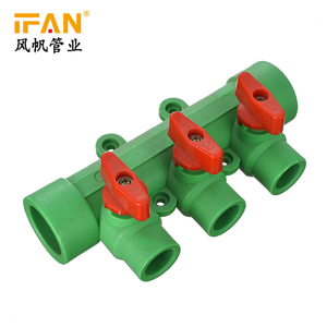 IFAN中国パイプメーカーPPRパイプと継手めねじPPRプラスチックマニホールド2-8way - Product Image 4
