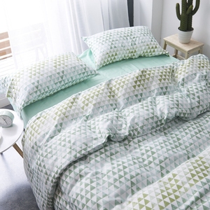 <span class=keywords><strong>Lumineux</strong></span> Coloré 100% Coton <span class=keywords><strong>Lit</strong></span> Couette Ensemble/Brossé Respirant Literie Ensemble De Draps Couette - Product Image 1