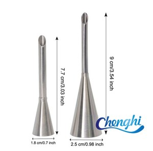 4 pièces – Offre Spéciale : Seringues à Pâtisserie en Acier Inoxydable pour Gâteaux et Cupcakes – Tubes de Remplissage pour Pâtisserie - Product Image 3