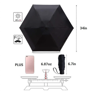 Mini chico anti uv 5 plegable sol sombrilla paraguas de la <span class=keywords><strong>lluvia</strong></span> - Product Image 3