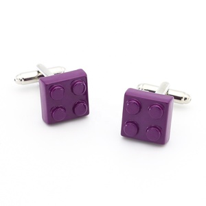 Boutons de manchette en émail multicolores, 50 pièces, boutons de manchette de <span class=keywords><strong>jeu</strong></span> personnalisés, jouet en briques, bon marché - Product Image 4
