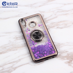 Fabricante de China a prueba de golpes LIQUIDO METALIZADO TPU caso duro de la contraportada para huawei Y9 <span class=keywords><strong>2019</strong></span> con anillo metal - Product Image 4