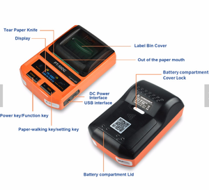 Puty 50dc siêu thị giá máy in nhãn không dây nhiệt mã vạch tag xách tay giá tốt nhất máy in nhãn - Product Image 5