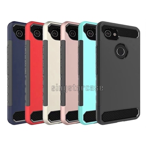 <span class=keywords><strong>Fibra</strong></span> de carbono a prueba de choques duradero caso de la armadura para Google pixel XL 2/XL2 caso - Product Image 1