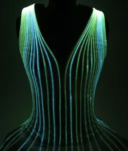 RGB light up Fiber Optic Clothing Cocktail Dress