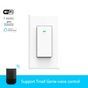 Inalámbrico <span class=keywords><strong>blanco</strong></span> interruptor de palanca Wifi interruptor de botón de empuje de trabajo con <span class=keywords><strong>Alexa</strong></span> y Google - Product Image 6