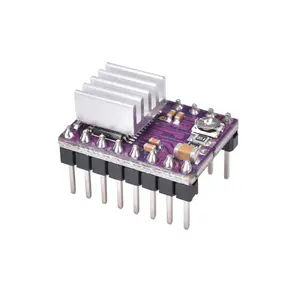 DRV8825 Driver Motor Stepper modul Heatsink loncatan untuk komponen elektronik Printer 3D