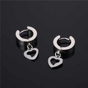 Arrivée femmes fines boucles d'oreilles en acier inoxydable avec petit garçon coeur enfants étoiles lapin goutte oreille Huggies Design élégant - Product Image 5