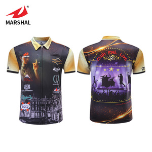Los hombres famoso nombre de marca uniformes camiseta con logotipo personalizado dardo camisa - Product Image 1