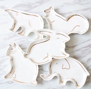 Plato de Cerámica Personalizado con Forma de Gato Dorado, Plato para Joyas, Regalo de Boda, Decoración del Hogar - Product Image 4