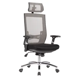 Modern Penuh Mesh Kursi Kantor Tinggi Kembali Silla untuk Ergonomis Mesh Kursi Kantor dengan Sandaran Kepala