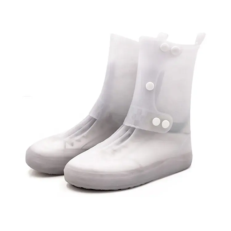 Hot Sale Custom Printed Logo Waterproof Rain PVC outdoor Shoe Covers Non Slip plastic Overshoes garden Shoe Covers