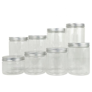 Thực Phẩm Container 50Ml 60Ml 80Ml <span class=keywords><strong>100Ml</strong></span> 120Ml 140Ml 150Ml 180Ml 200Ml 250Ml 500Ml Rõ Ràng PET Nhựa Kẹo Jar Jar Với Nhôm Cap - Product Image 5