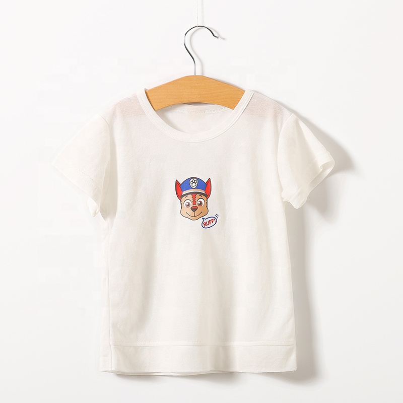 Детские футболки с рисунком животных и короткими рукавами на лето, Детская футболка в нормкор стиле, летняя детская одежда